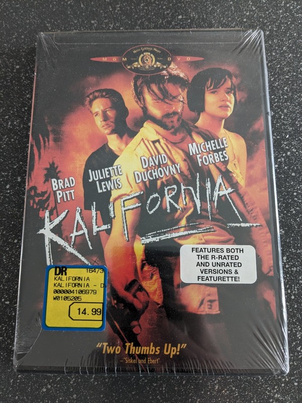 Kalifornia Brad Pitt, Juliette Lews (DVD, 2000) - BRAND NEW