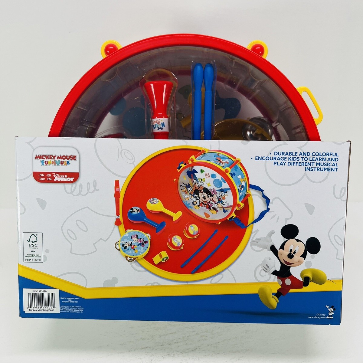 Disney Junior Mickey Marching Band Drum With Instruments