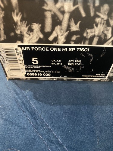 Brand New 4.5 Nike Air Force 1 TISCI Ladies High Top Trainers - Picture 4 of 15