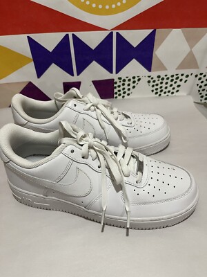 488- Nike Air Force 1 Low Triple White Sneaker 315122-111 Men's Shoes SZ  9.5 | eBay