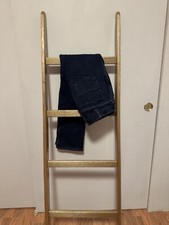 CARHARTT Womens WB172 flannel lined denim jeans 8 relaxed fit straight leg