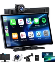 LAMTTO Wireless Car Stereo for Apple CarPlay Android Auto, 9 Inch