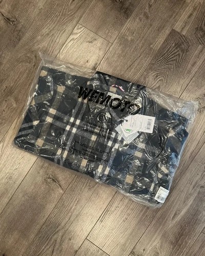 BNWT Wemoto - Donnie - Men's Navy Blue Plaid Heavyweight Worker Jacket - Bild 5 von 5