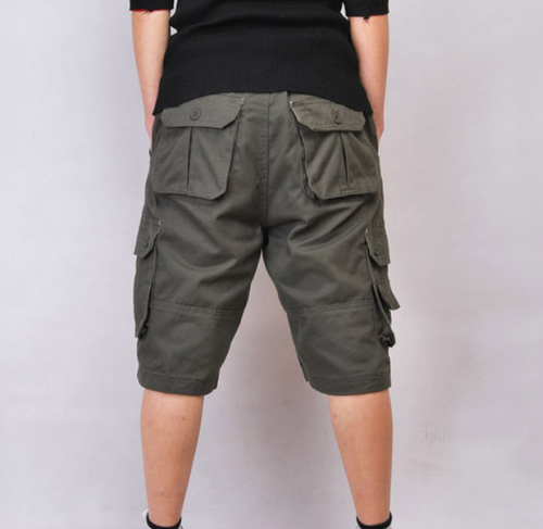 Men Summer Cargo Short Baggy Shorts Multi Pocket Pants Trousers Plus - Picture 5 of 21