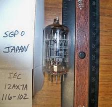 Strong IEC Short Gray Plate O Getter 12AX7A / ECC83 Tube - 110/110