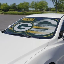 Fanmats 60053 Green Bay Packers Windshield Sun Shade