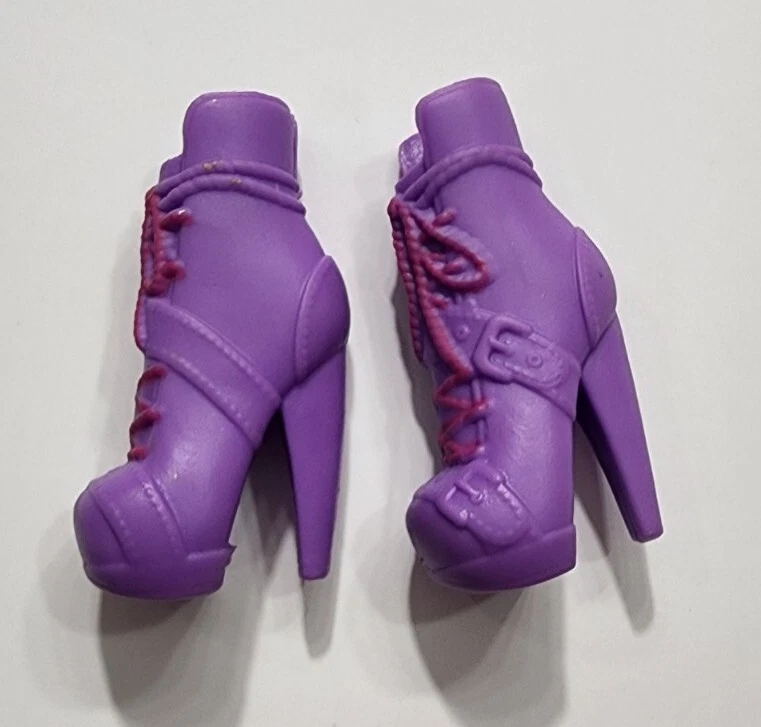 ZAPATOS ALTOS PARA SIEMPRE BOTAS ZAPATILLAS DE VIDRIO TIENDA SUJETALIBROS HANGOUTS ZAPATO MUÑECA PÚRPURA Foto 2 de 2