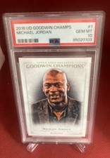 2016 Michael Jordan Upper Deck Goodwin Champions #1 Graded PSA 10 RARE CARD 🔥🔥