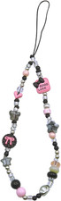 Phone Charm, Cell Phone Chain Lanyard Wrist Strap Beaded String for Women Girls,