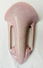 VTG  c 1924 Roseville Pottery Pink Tuscany Wall Pocket 1255-8" Black Paper Label