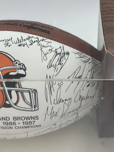 1988 Cleveland Browns Team handsigniert 1980 1985 1986 1987 AFC Central Football - Bild 6 von 23