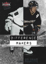 2007-08 Fleer Ultra - Difference Makers Teemu Selanne #DM14 Anaheim Ducks