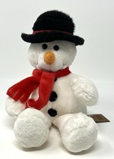 First  Main Lil Pudgy Pals Snowman Bean Bag Plush Stuffed Christmas Holiday 9  