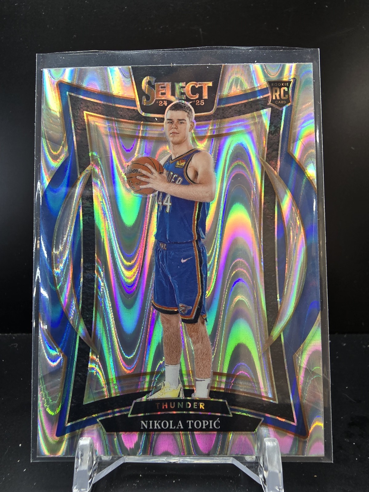 C989 - 2024-25 Panini Select - Concourse Nikola Topic #89 Tectonic Prizm (RC)