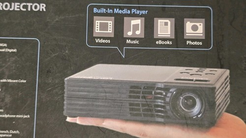 AAXA LED Showtime 3D Micro Projektor 1280x800 HD DLP HDMI Neu in OVP tragbar - Bild 7 von 7