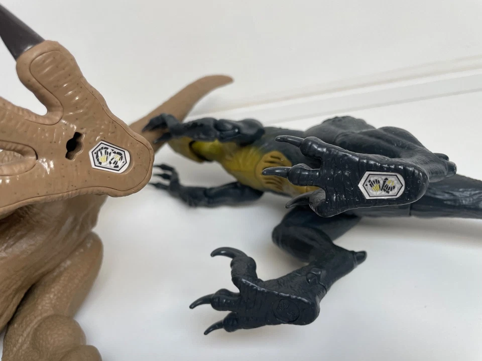 Jurassic World Mattel Dinosaurier Spinosaurus T- Rex 2X Nummer Stempel - Bild 4 von 4