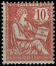 FRANCE 1902  TYPE  MOUCHON RETOUCHE YT n° 124  neuf ★ / MH (B)