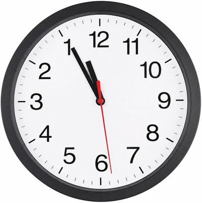 Backwards Clock 8'' | Funny Prank Wall Clock Runs Backwards Quartz | Counter Cloc