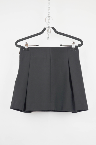 Pinko Skirt – Scricciolo Gonna Black Crepe Mini – Size 42 - Picture 2 of 11