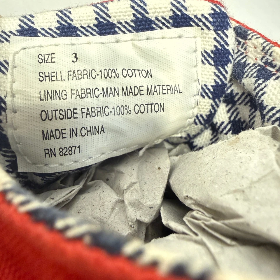 Tênis de cano alto vintage Acme Baby Shoes tamanho 3 Sylvester Looney Tunes anos 80 anos 90 vermelho - Imagem 4 de 4