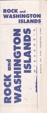 1970 Rock and Washington Islands Map & Ferry Schedule Brochure