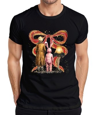 Leg Lamp Pink Bunny Costume Boy In Coat Christmas Retro Mens T-Shirt