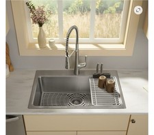 KOHLER Provo  33" Single-Bowl Workstation Kitchen Sink Kit  K-35963-1PC-NA