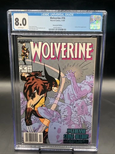 Wolverine #16 (Marvel Comics Mid November 1989) CGC Graded 8.0 White Pages