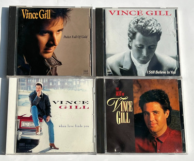4 CD LOT VINCE GILL POCKET FULL GOLD BEST WHEN LOVE FINDS YOU I STILL BELIEVE IN