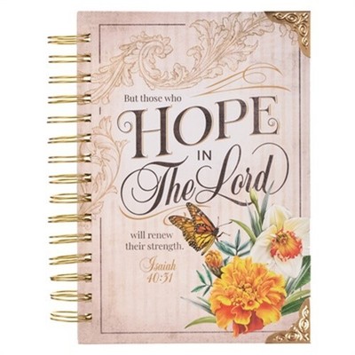 Christian Art Gifts Journal W/Scripture for Women Hope in the Lord Isaiah 40:31
