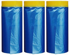 Automotive Masking Tape and Plastic Sheeting - Multi Size Pack - No Residue Pain
