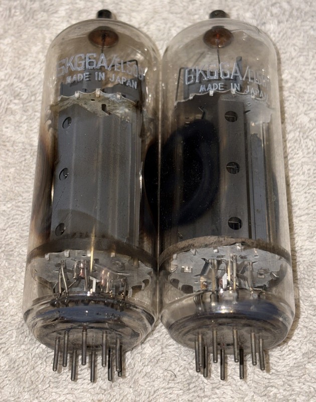Pair 6KG6A EL509 Vacuum Tubes Made In Japan 
