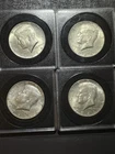 Lot Of 4  1964 Kennedy 90% Silver Half Dollars .50c XF/AU