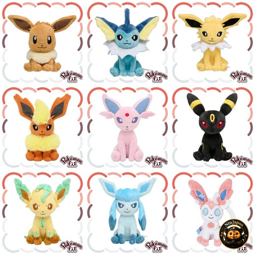 Pokemon Eevee Evolutions Plush Set of 9