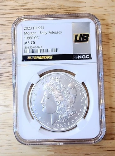 2023 Fiji Morgan Silver Dollar 1880 CC NGC MS70 | Early Release Ultra Breaks