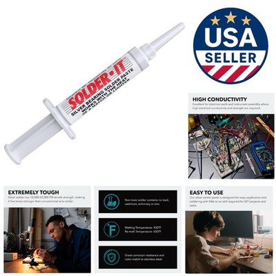 SP-7 Silver Solder Paste 7.1g | Effortless Lead-Free Soldering for DIY & Jewelry