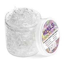 1500 Clear Hair Ties, Mini TPU Rubber Bands, Strong Hold, Ponytails  Braids