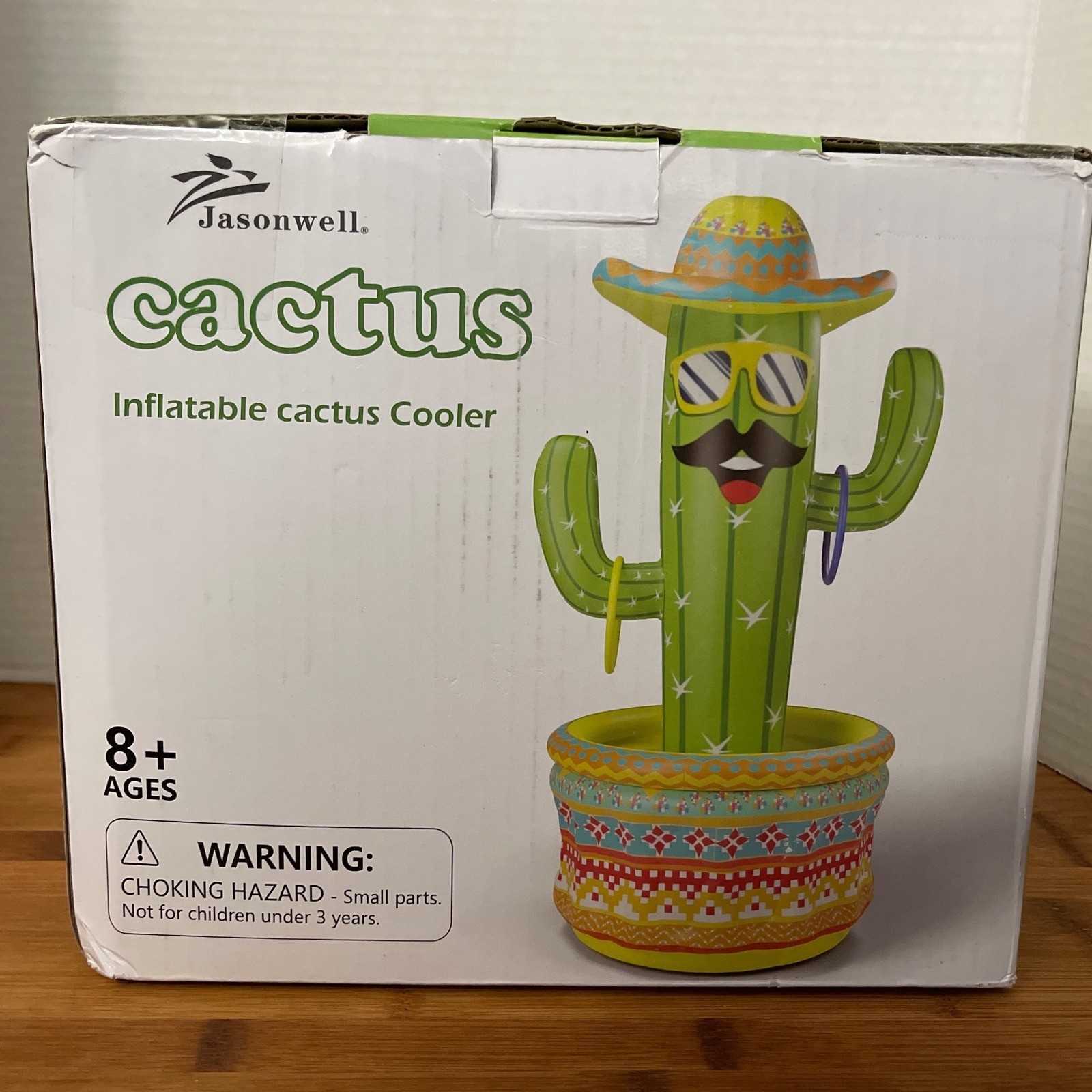 NEW Jasonwell Cactus Inflatable Cooler Drink Holder Pool Party Decoration Game