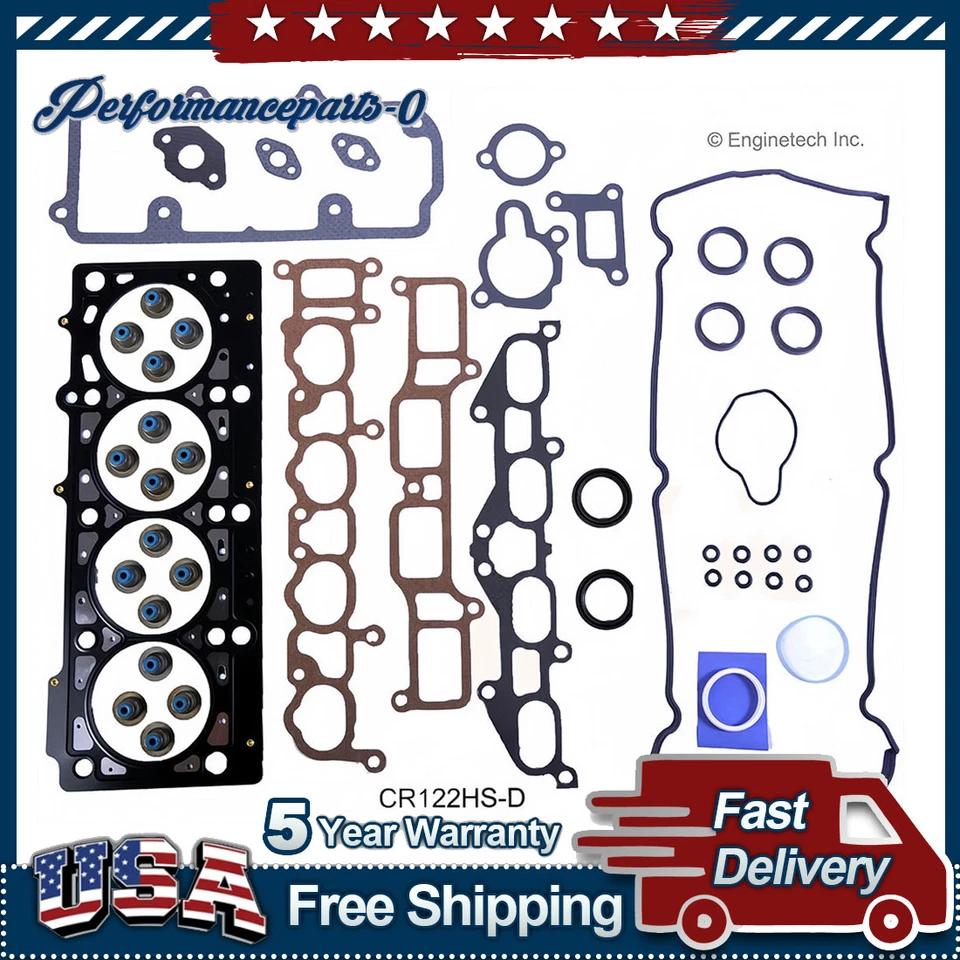 Engine Kit Gasket Set for Mitsubishi Eclipse 1995 1996 1997 1998 1999 2.0L L4 - Image 3 of 3