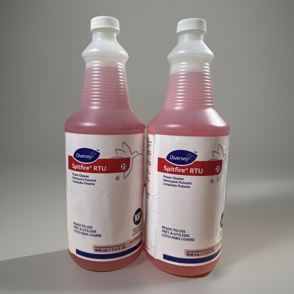 Diversey Spitfire RTU (21) Power Cleaner TWO PACK - 32 oz bottles | eBay