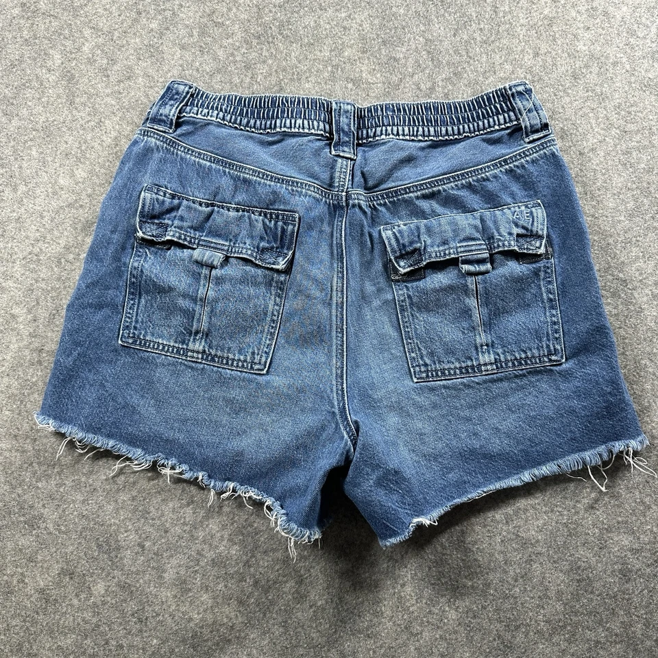 Шорты женские American Eagle размер 10 самая высокая посадка 90-е бойфренд гранж карго джинсы - Изображение 2 из 4