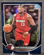 BAM ADEBAYO Blue Reptilian Chrome Refractor /150 Heat 2025-26 Bowman Basketball