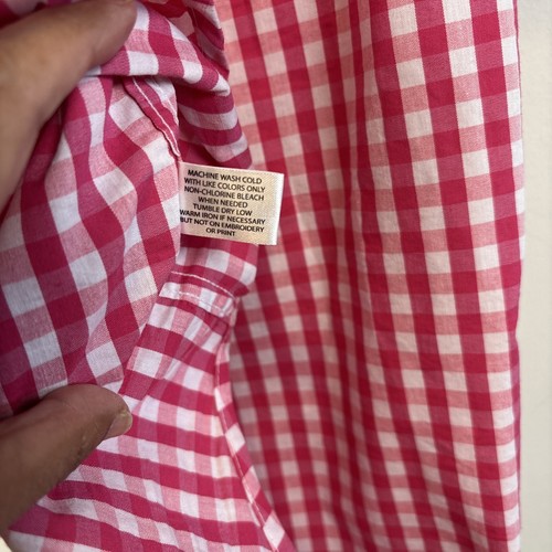 U.S. Polo Assn. Medium Woman’s Pink Plaid Button Down - Picture 6 of 6