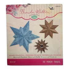 Retired Sizzix Bigz Celestial Stars die #6583...