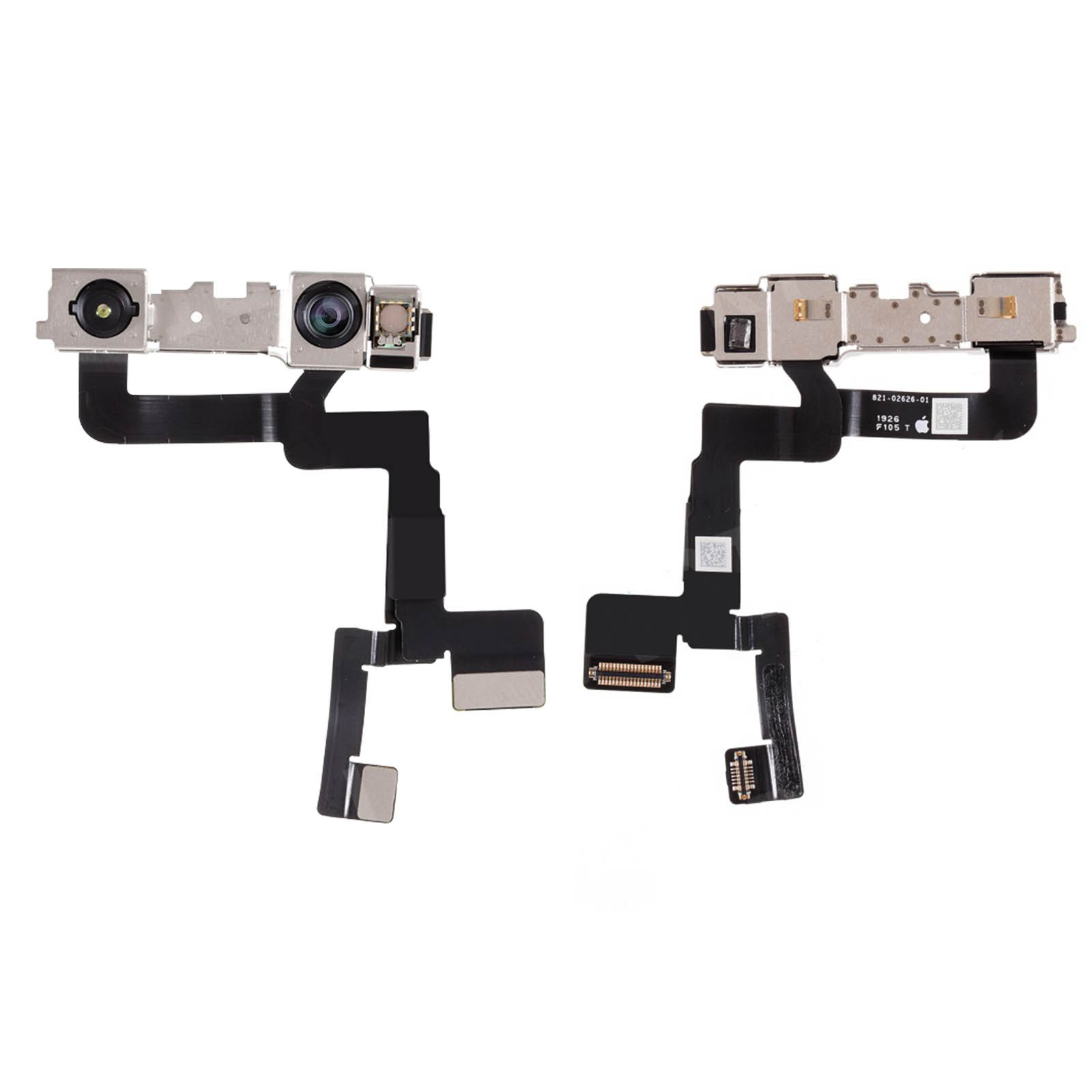 Caméra avant pour iPhone 11 Clappio objectif frontal noir haute netteté 12MP