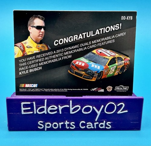 Kyle Busch /50 Firesuit Sheet Metal Dynamic Duals 2013 Press Pass Redline Racing - Picture 4 of 4