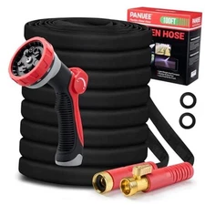 Upgraded 100FT Non-Expanding Garden Hose, Lightweight, Flexible Ultra-Light 