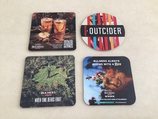 Bulmers Cider Beermats Out