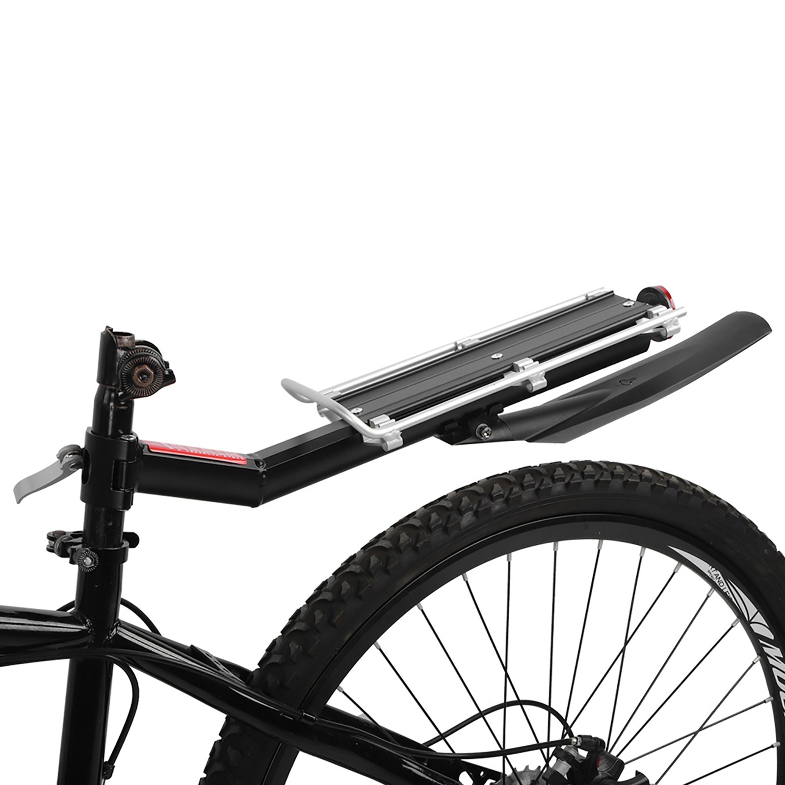 Alloy Bike Rear Rack Lightweight Cargo Rack For - Black