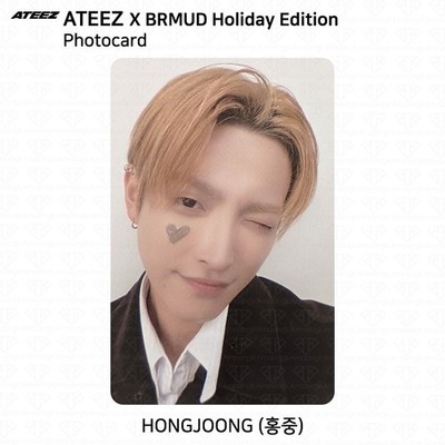 ATEEZ X BRMUD Holiday Edition Photocard Standing Keyring KPOP K